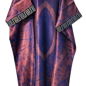 V neck Tie-Dye dress with sequenced front length and arms - one size fits most